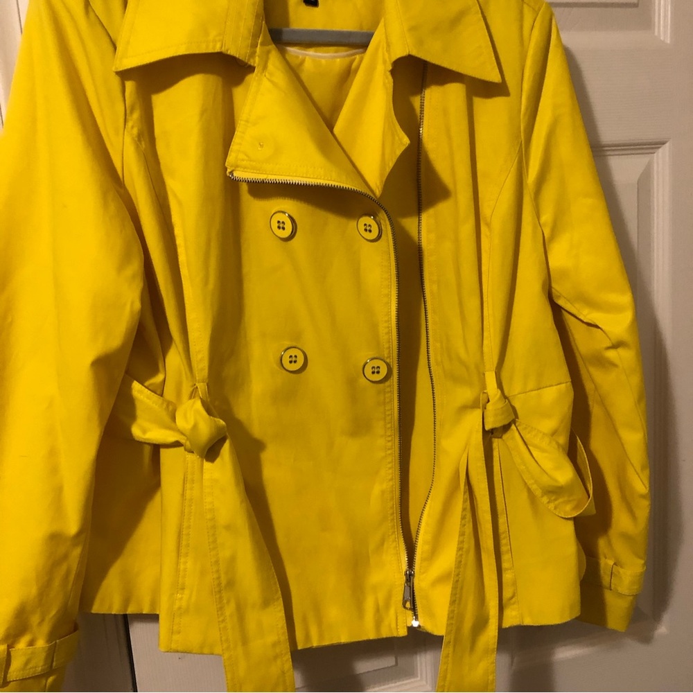 Black Rivet coat/raincoat NWOT - Picture 2 of 7